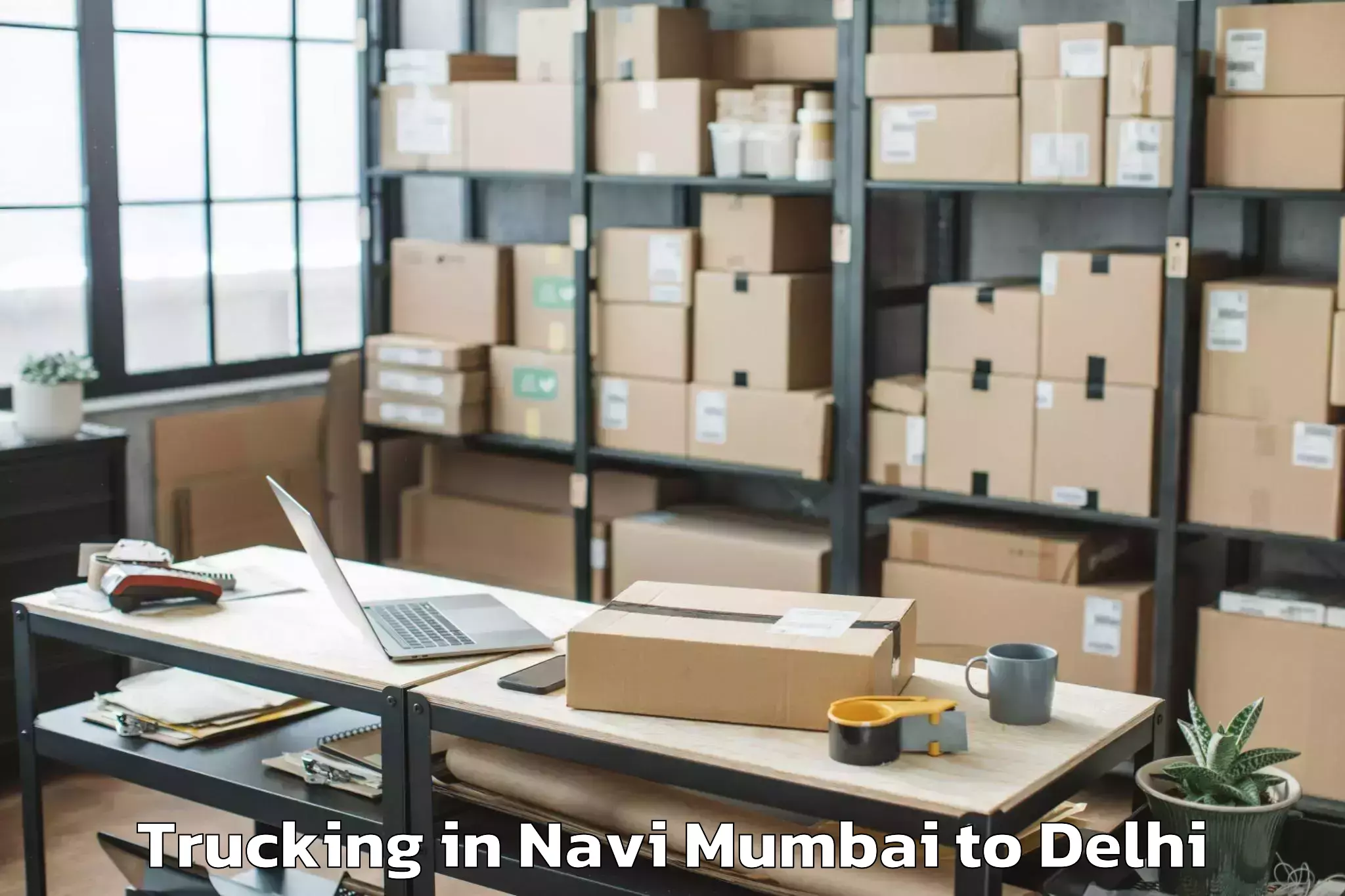 Book Navi Mumbai to Kalkaji Trucking Online